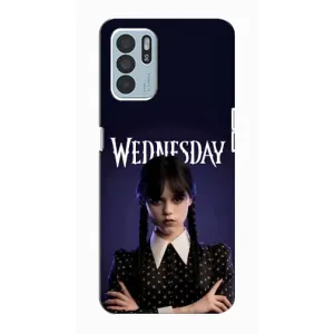 Чехлы с принтом Уэнсдей на Oppo Reno6 Z (Wednesdey)