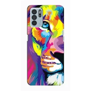 Чохол з картинкою на Oppo Reno6 Z (Яскравий Лев)