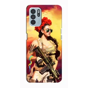 ЗСУ Чехлы (TPU) для Oppo Reno6 Z (Женщина солдат)