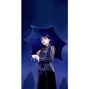 Чехлы с принтом Уэнсдей на Oppo Reno7 4G (Уэнсдей с зонтом)