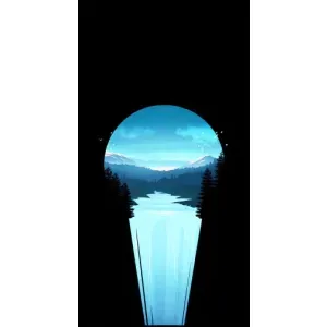 Літній Чохол на Oppo Reno7 4G (Синій Водоспад)