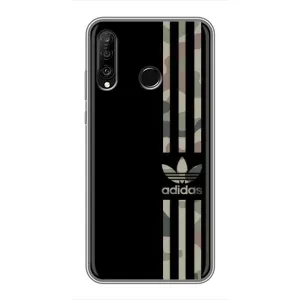 Чехол в стиле "Адидас" для Хуавей П30 Лайт (Adidas)