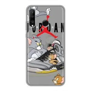 Силиконовый Чехол Nike Air Jordan на Хуавей П30 Лайт (Air Jordan)