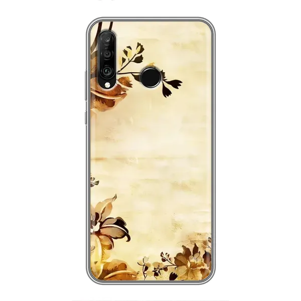 Чехол с рисунком «Арт-цветы» для Huawei P30 Lite / Nova 4e Чехол с рисунком «Арт-цветы» для Huawei P30 Lite / Nova 4e