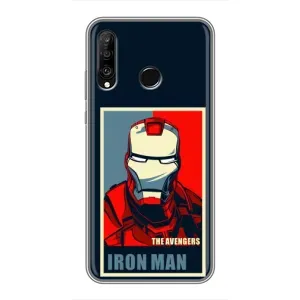Чехол Супергерой Железный человек на Huawei P30 Lite (Art Iron man)