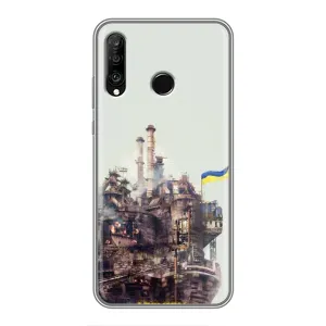 Чехлы на военную тематику для Huawei P30 Lite (Азовсталь)