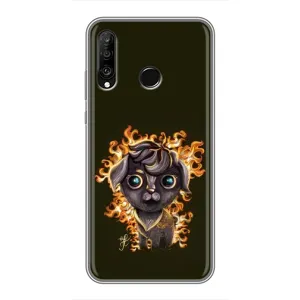 Чехлы на военную тематику для Huawei P30 Lite (Бавовна мем)