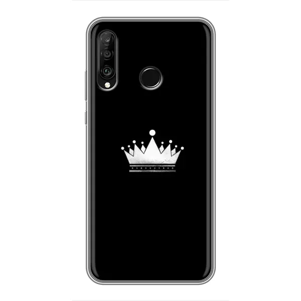 Чехол с рисунком «Белая корона» для Huawei P30 Lite / Nova 4e Чехол с рисунком «Белая корона» для Huawei P30 Lite / Nova 4e