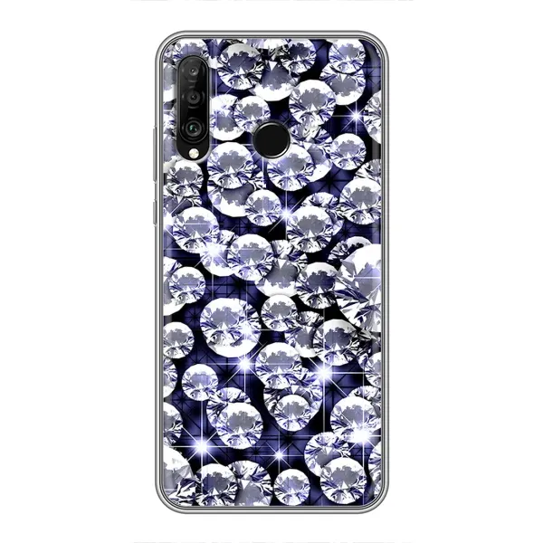 Чехол с рисунком «Бриллианты» для Huawei P30 Lite / Nova 4e Чехол с рисунком «Бриллианты» для Huawei P30 Lite / Nova 4e