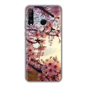 Чехол с принтом САКУРЫ на Huawei P30 Lite (Цветущая сакура)
