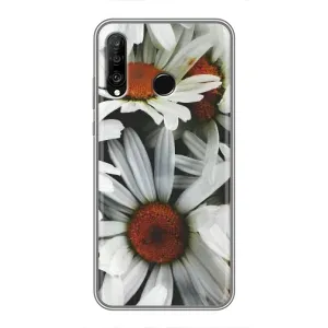 Чехол с ромашками на Huawei P30 Lite (Цветы Ромашки)