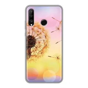 Силиконовый Чехол с одуванчиками на Huawei P30 Lite (Цветок-одуванчик)