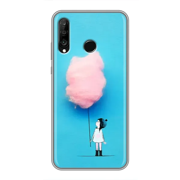 Чехол с рисунком «Девочка с тучкой» для Huawei P30 Lite / Nova 4e Чехол с рисунком «Девочка с тучкой» для Huawei P30 Lite / Nova 4e