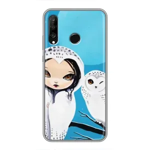 Чехлы с принтом СОВЫ для Huawei P30 Lite (Девочка Сова)