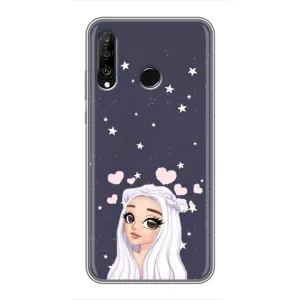 Чохол Стильні дівчата на Huawei P30 Lite (Дівчина та серця)