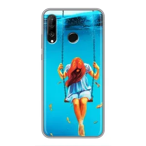 Чохол Стильні дівчата на Huawei P30 Lite (Дівчина на гойдалці)