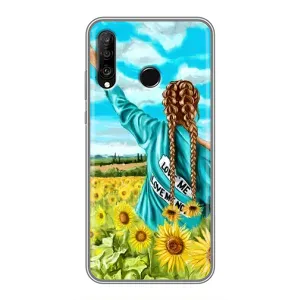 Чохол Стильні дівчата на Huawei P30 Lite (Дівчина на полі)