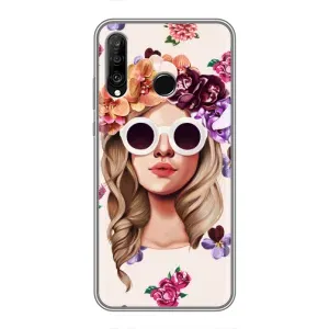 Чохол з картинкою Модні Дівчата Huawei P30 Lite (Дівчина в окулярах)