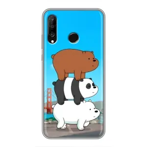 Чехлы с Пандами на Huawei P30 Lite (Друзья)
