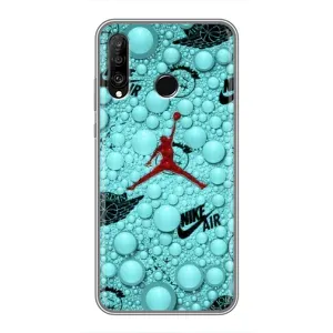 Силиконовый Чехол Nike Air Jordan на Хуавей П30 Лайт (Джордан Найк)