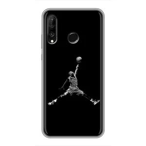Силиконовый Чехол Nike Air Jordan на Хуавей П30 Лайт (Джордан)