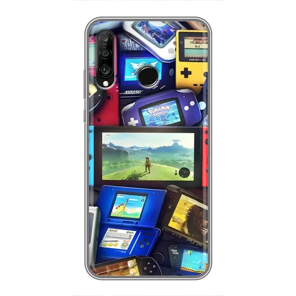 Чехол с рисунком «Джойстики» для Huawei P30 Lite / Nova 4e Чехол с рисунком «Джойстики» для Huawei P30 Lite / Nova 4e