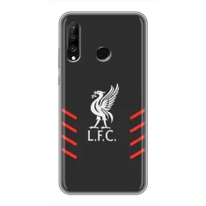 Силиконовые Чехлы принт Футбол на Huawei P30 Lite (Эмблема Liverpool)