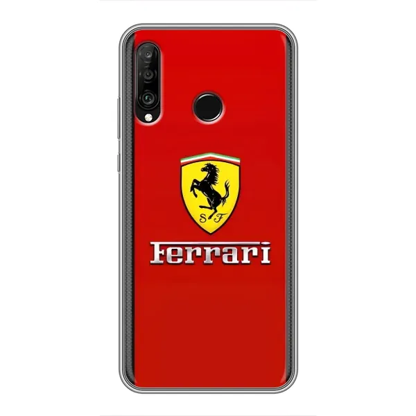 Чехол с рисунком «Ferrari Logo» для Huawei P30 Lite / Nova 4e