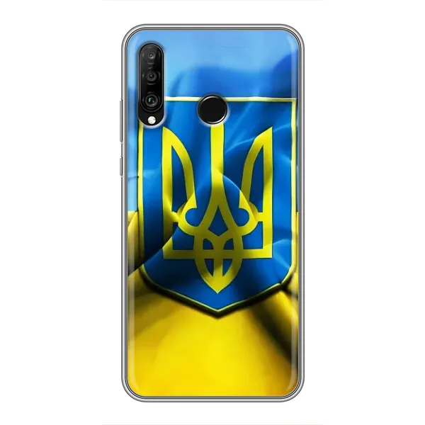 Чохол з малюнком «Герб і Прапор України» для Huawei P30 Lite / Nova 4e Чохол з малюнком «Герб і Прапор України» для Huawei P30 Lite / Nova 4e