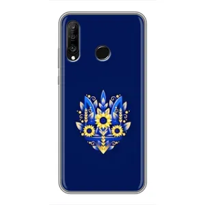 Чехол с картинкой (Патриотический ГЕРБ) на Huawei P30 Lite (герб)