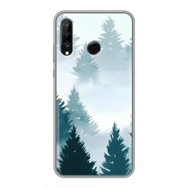 Чехол с рисунком «Горный лес» для Huawei P30 Lite / Nova 4e Чехол с рисунком «Горный лес» для Huawei P30 Lite / Nova 4e