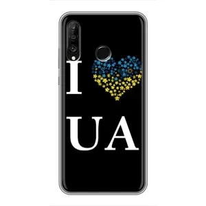 Силиконовый Чехол на Huawei P30 Lite (Я-Украина) (I Love UA)