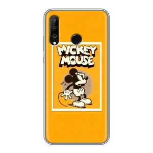 Чехлы с принтом Микки Маус на Huawei P30 Lite (Испуганный Микки)
