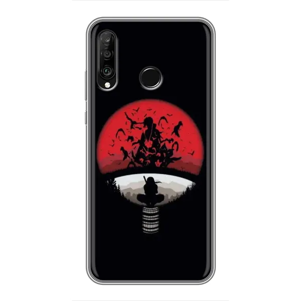 Чехол с рисунком «Итачи на черном» для Huawei P30 Lite / Nova 4e