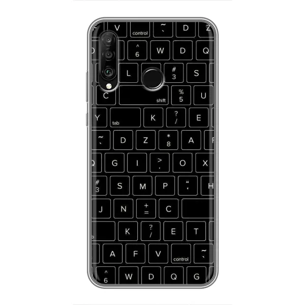 Чехол с рисунком «Клавиатура» для Huawei P30 Lite / Nova 4e