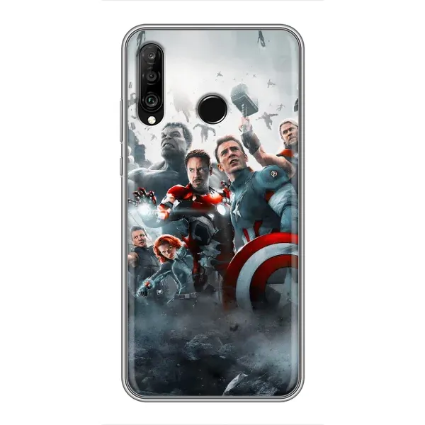 Чехол с рисунком «Команда марвел» для Huawei P30 Lite / Nova 4e