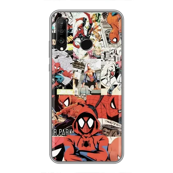 Чехол с рисунком «Комикс Паука» для Huawei P30 Lite / Nova 4e Чехол с рисунком «Комикс Паука» для Huawei P30 Lite / Nova 4e