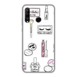 Чехол с рисунком «Косметика» для Huawei P30 Lite / Nova 4e