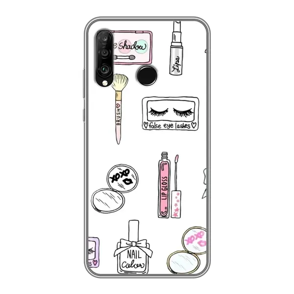 Чехол с рисунком «Косметика» для Huawei P30 Lite / Nova 4e Чехол с рисунком «Косметика» для Huawei P30 Lite / Nova 4e