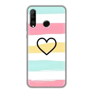 Чехлы с тематикой "Маленькие Сердечки" на Huawei P30 Lite (Красивое сердечко)