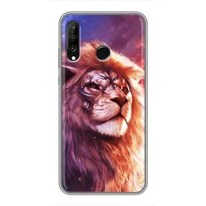Чехол с картинкой на Huawei P30 Lite (Красочный ЛЕВ)