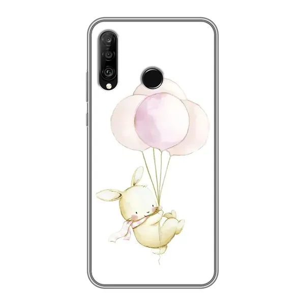 Чехол с рисунком «Кролик и шарики» для Huawei P30 Lite / Nova 4e Чехол с рисунком «Кролик и шарики» для Huawei P30 Lite / Nova 4e