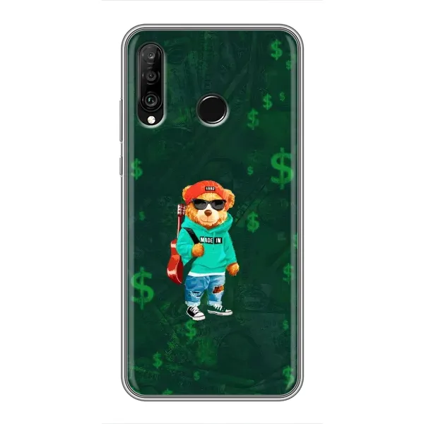 Чехол с рисунком «Крутой Тедди» для Huawei P30 Lite / Nova 4e Чехол с рисунком «Крутой Тедди» для Huawei P30 Lite / Nova 4e