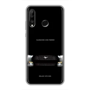Чохли з тематикою "Круті машини" на Huawei P30 Lite (Чорний Land Rover)