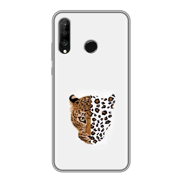 Чехол с рисунком «Леопард на белом» для Huawei P30 Lite / Nova 4e Чехол с рисунком «Леопард на белом» для Huawei P30 Lite / Nova 4e