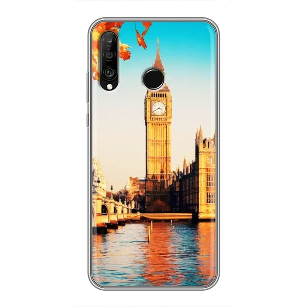 Чехол с рисунком «Летний Лондон» для Huawei P30 Lite / Nova 4e Чехол с рисунком «Летний Лондон» для Huawei P30 Lite / Nova 4e