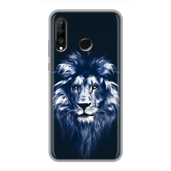 Чехол с рисунком «Лев - синий» для Huawei P30 Lite / Nova 4e Чехол с рисунком «Лев - синий» для Huawei P30 Lite / Nova 4e