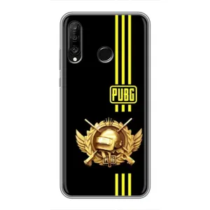 Чехол (TPU) с картинкой "Лого Пабг" на Хуавей П30 Лайт (Лого PUPG)