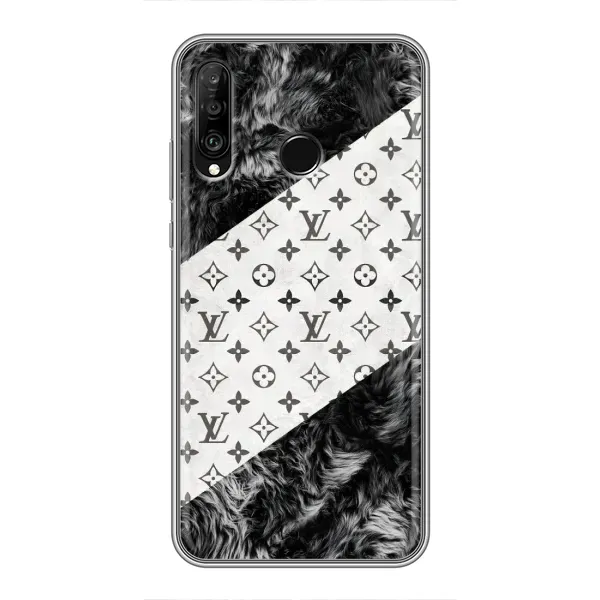 Чехол с рисунком «LV на белом» для Huawei P30 Lite / Nova 4e Чехол с рисунком «LV на белом» для Huawei P30 Lite / Nova 4e