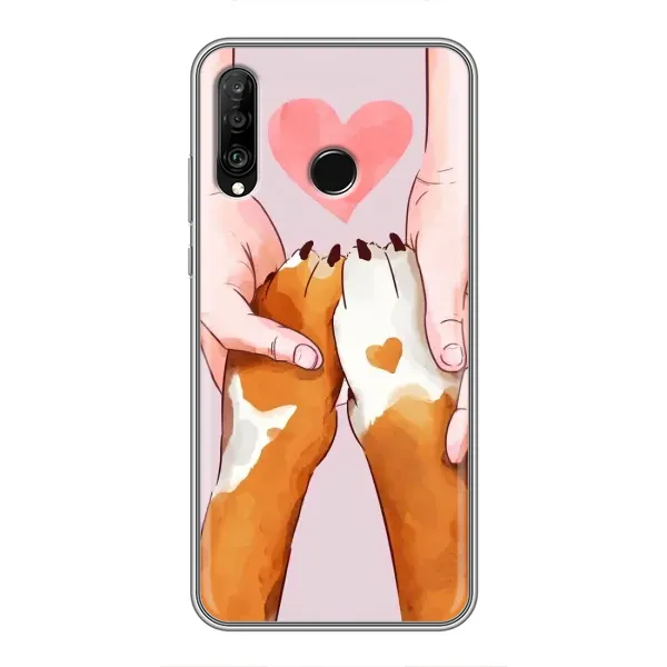 Чехол с рисунком «Любовь к собакам» для Huawei P30 Lite / Nova 4e Чехол с рисунком «Любовь к собакам» для Huawei P30 Lite / Nova 4e